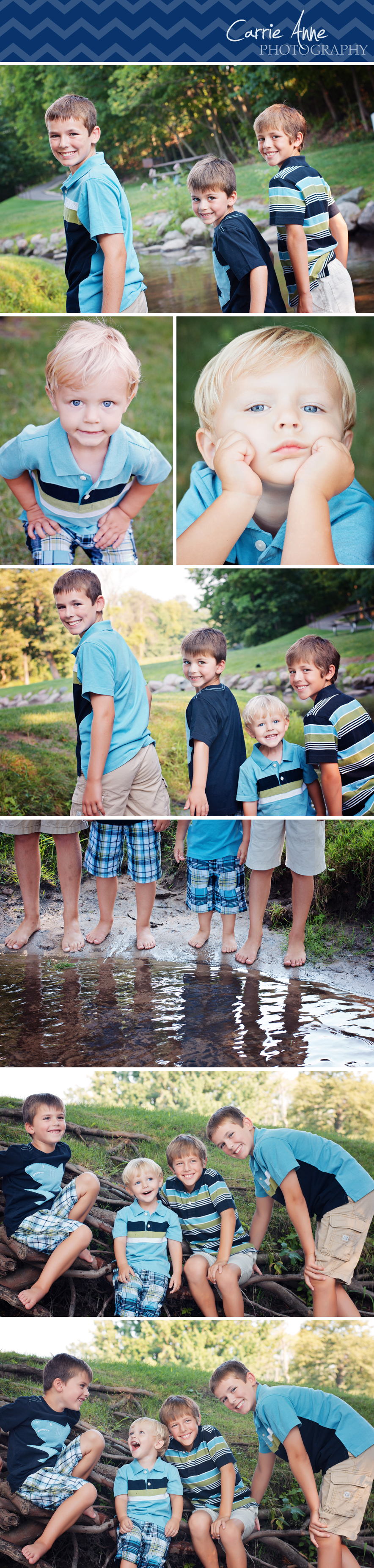 Fun Family of boys children photography in Grand Rapids, West Michigan