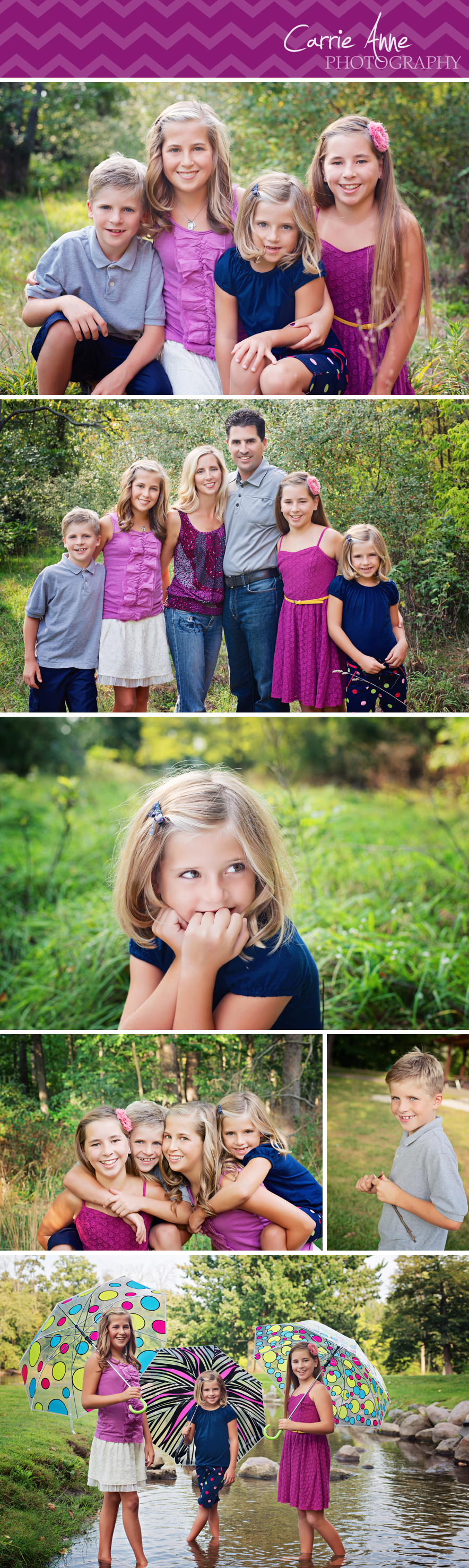 Colorful Family Photography at Fallasburg Park Grand Rapids Family and Child Photographer Carrie Anne Photography