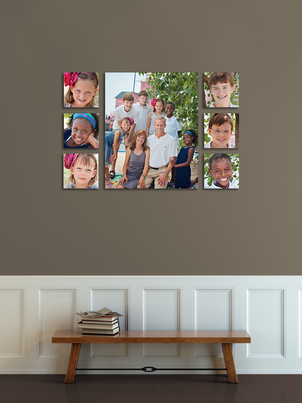 Featured image of post How To Display Family Photos On Wall - From my family photo experience, we hung a number of different images of various sizing on our wall and it looks incredibly professional yet totally fun, says paige.