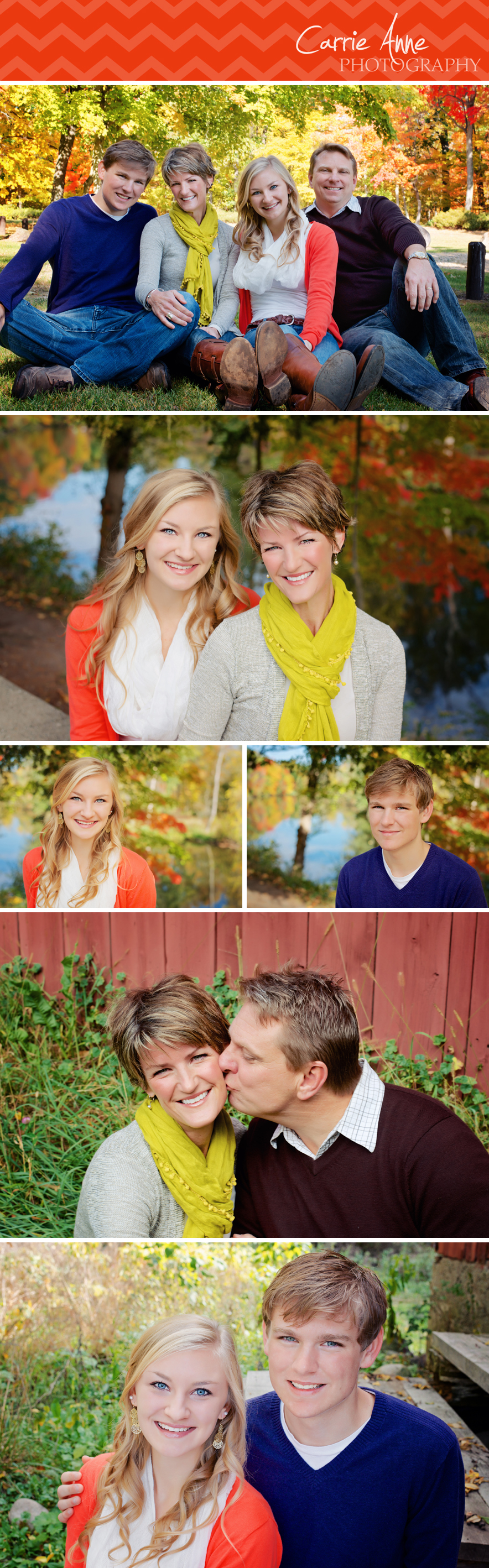 Fabulous fall colors at Fallasburg Park West Michigan Family Photographer Carrie Anne Photography
