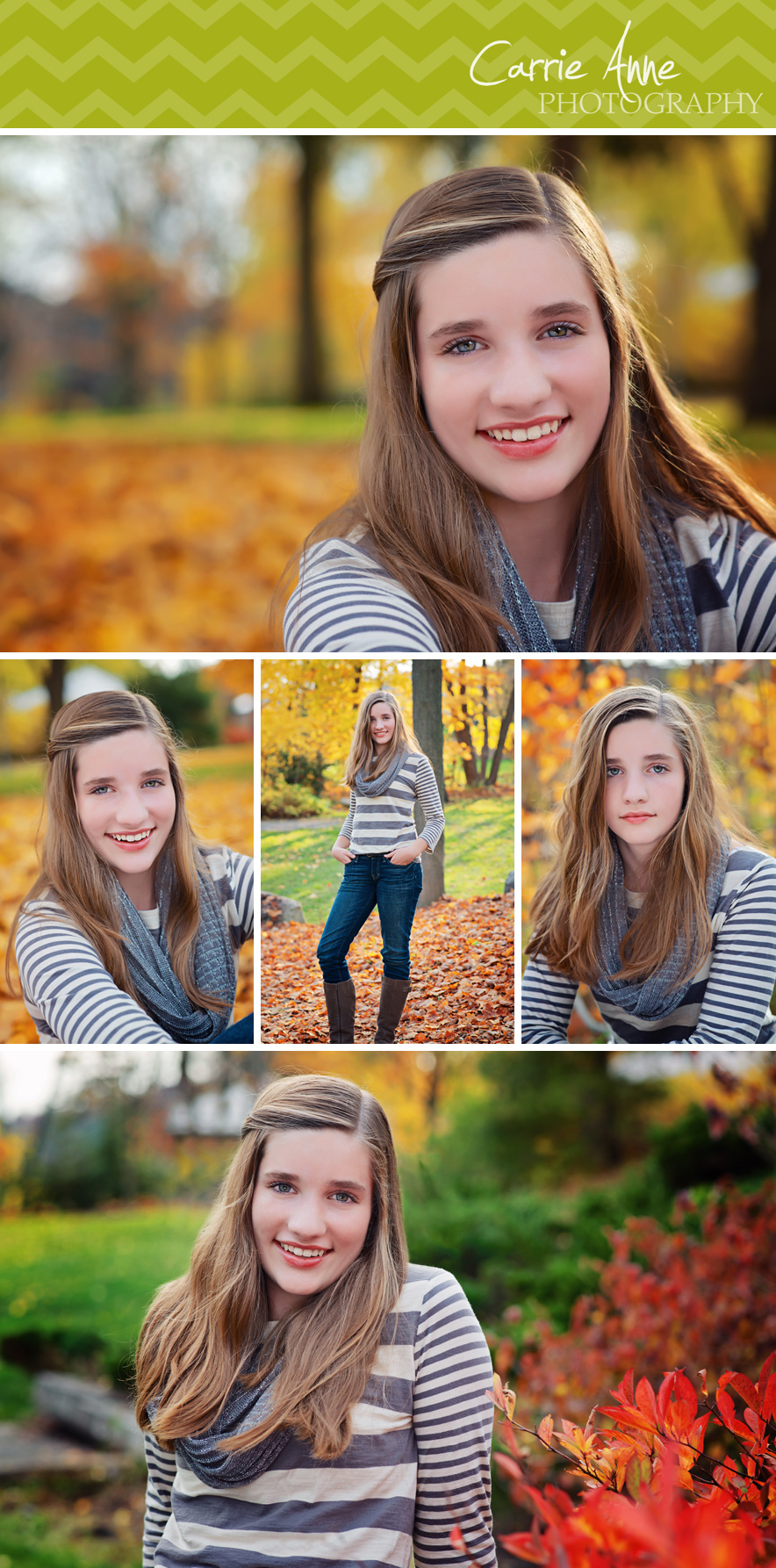 Fall Colors Teen Photo Session Beautiful Park Session by Carrie Anne Photography