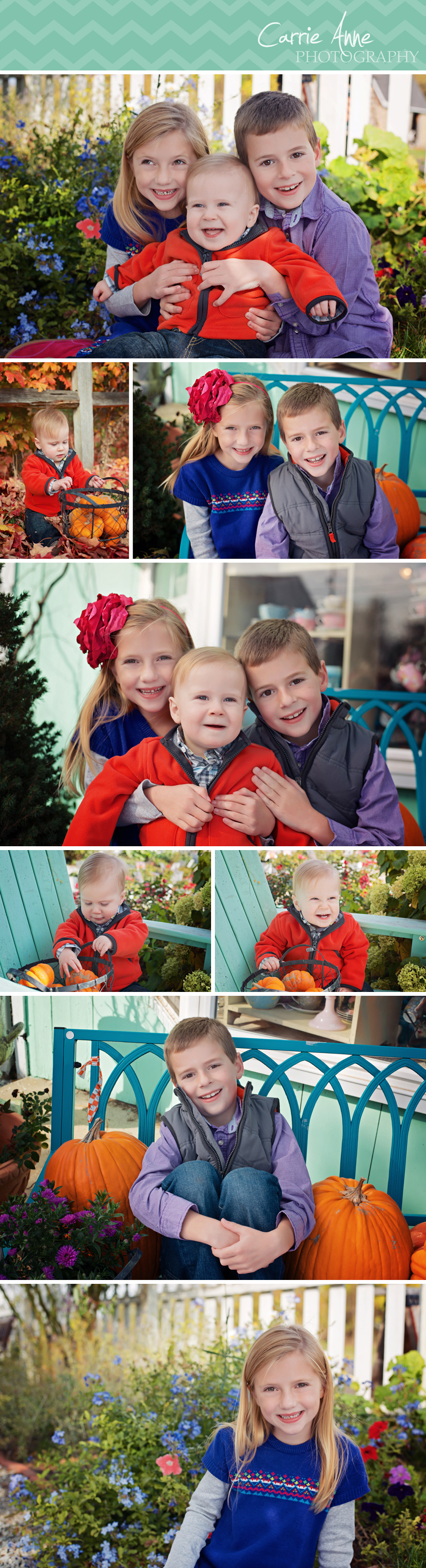 Colorful Family and Children Photography by Carrie Anne Photography